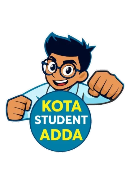“Kota Student Adda logo featuring a cartoon student community logo”