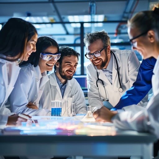 scientists working together in a lab images science champ 2025